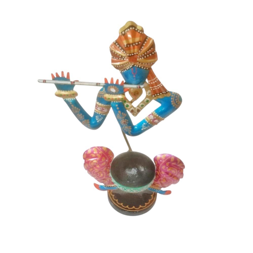 Krishna Metal Tea Light Candle Holder