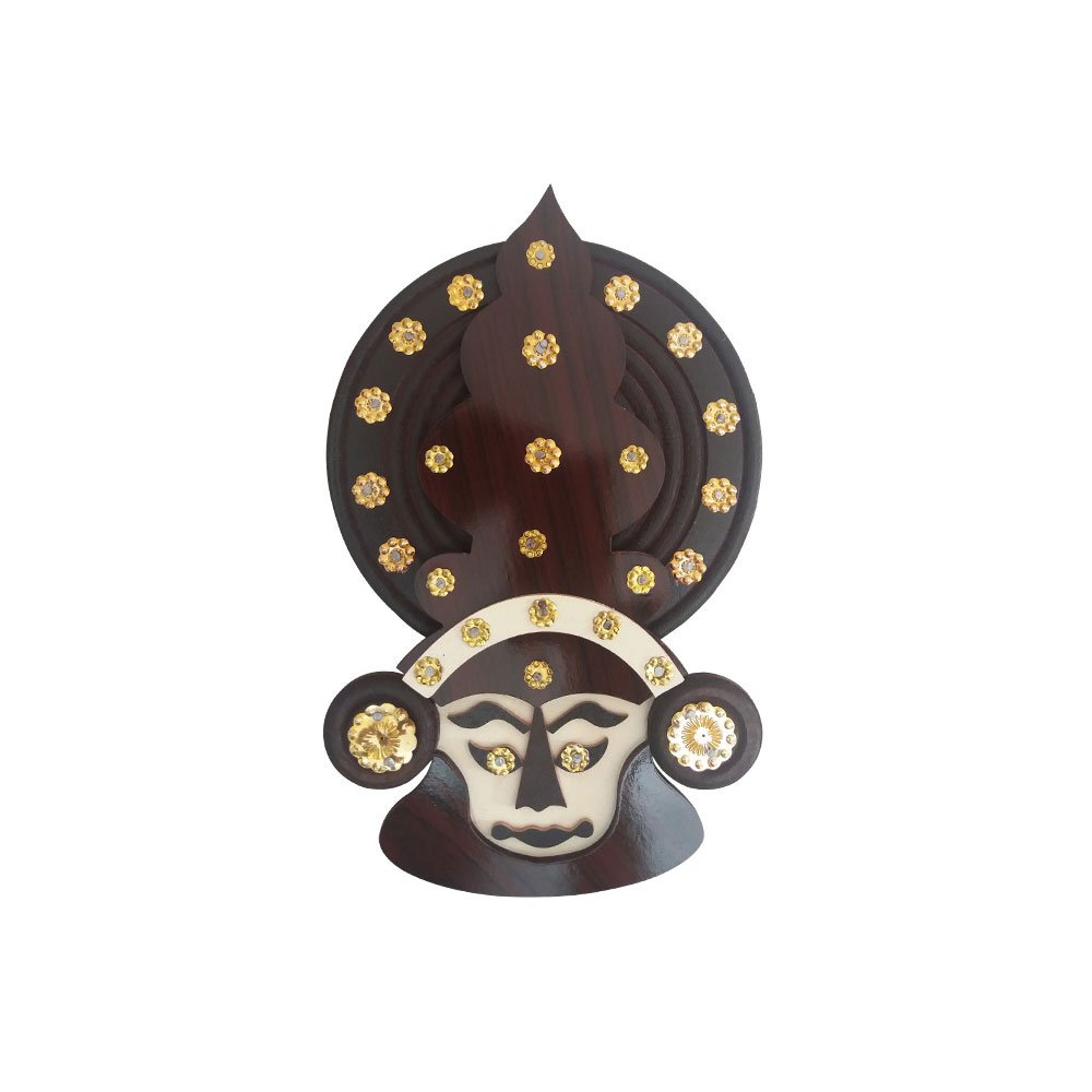 Souvenir of Kathakali Mask Wall Hang for Vastu Home Decor & Gifting thumbnail 1