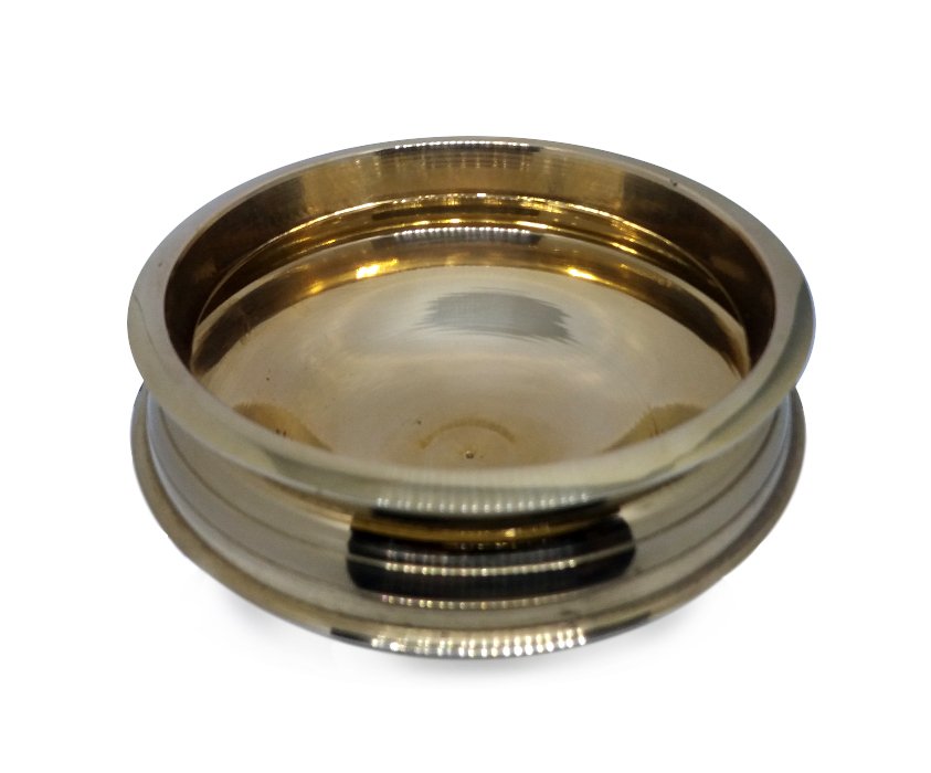Traditional Decorative Brass Uruli Metal Bowl Miniature for Home & Office Decoration thumbnail 1