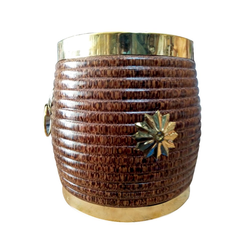 Exquisite Coconut Wood made miniature of Nirapara - Traditional Measuring Bowl thumbnail 4