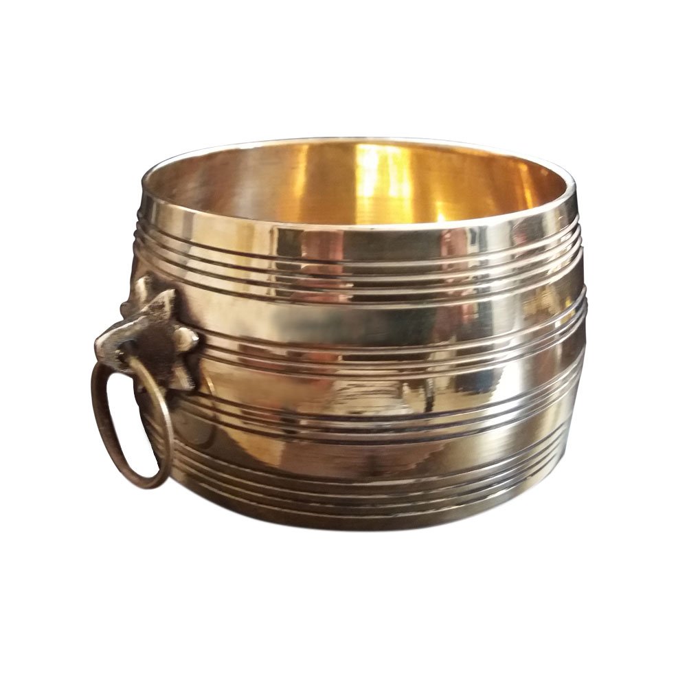 Decorative Small Bell Metal Alloy Nazhi/Changazhy/Idangazhy Traditional Measuring Bowl Miniature thumbnail 3